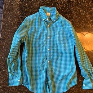 Blue and green ;good condition button down J.Crew